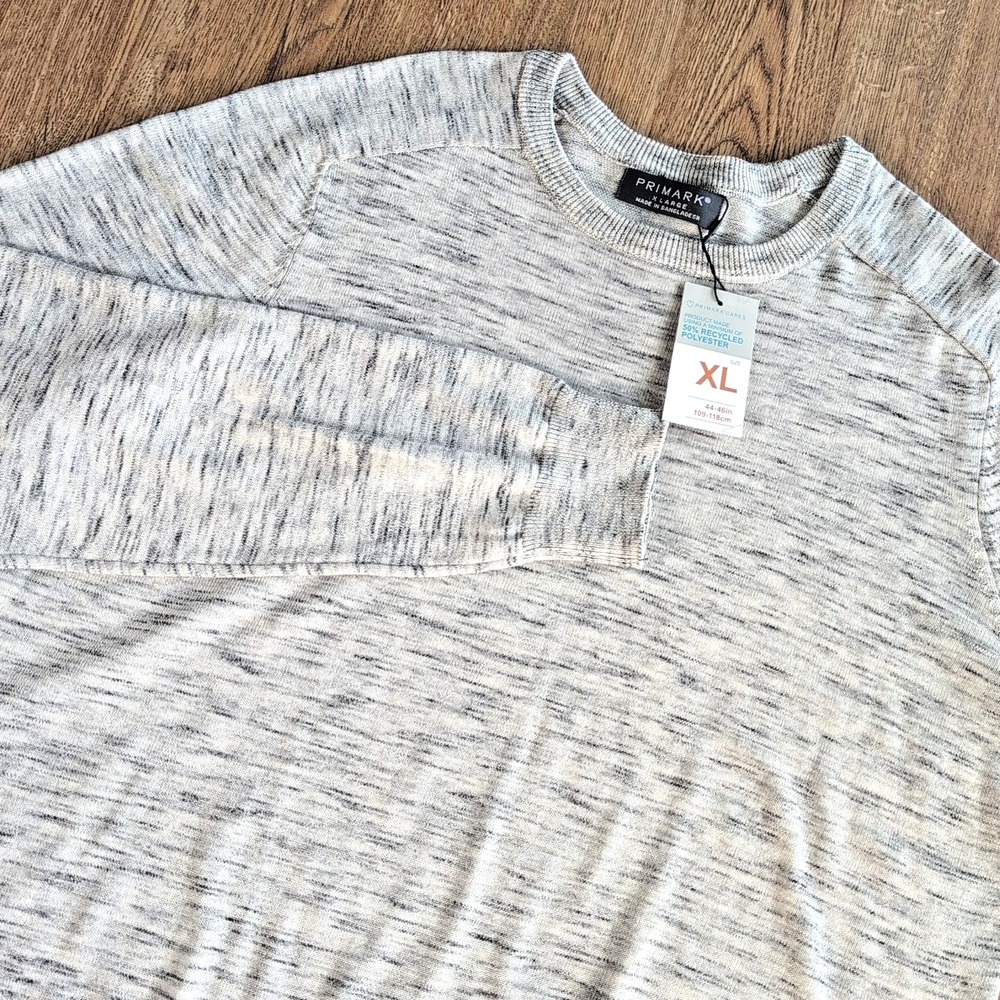 New Primark Pullover Sweatshirt Men's Size XL Grey‎ Daily Active Dress Shirt NWT